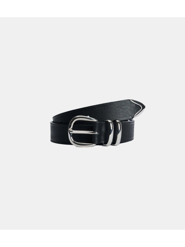 Sunflower Black Leather Belts