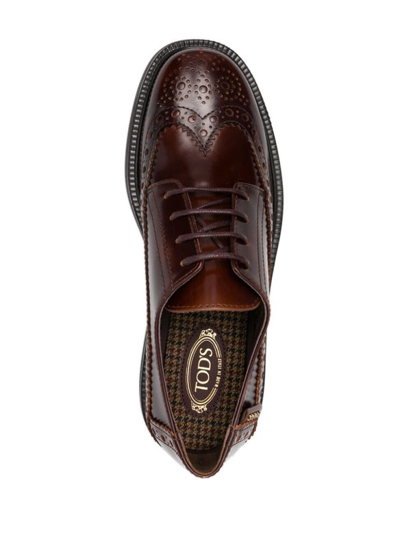 Brogue Leather Derby Shoes