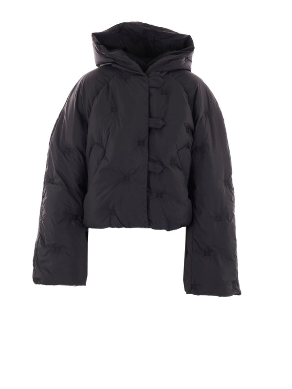 バタフライロゴ フード付き パッド入りジャケット