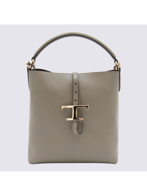 Tod'S Grey Tote Bags
