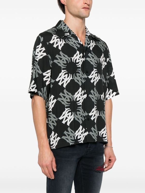 All-Over Graphic Printed Short Sleeve Shirt