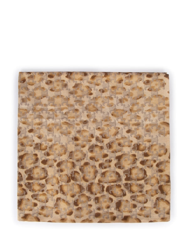 Triomphe Leopard Printing Wrap Skirt Cover-up