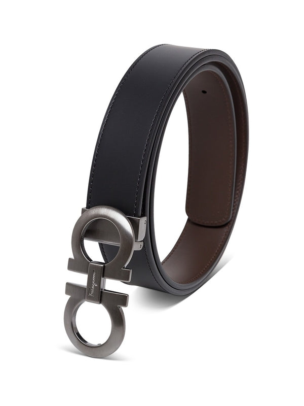 Ferragamo Black Leather Belts