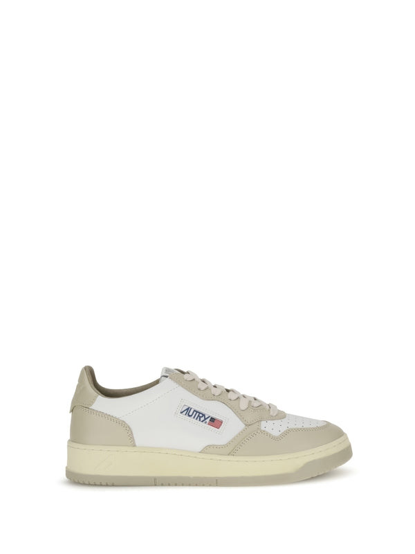 Autry Beige Low Top Sneakers