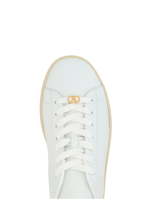 Valentino White Low Top Sneakers