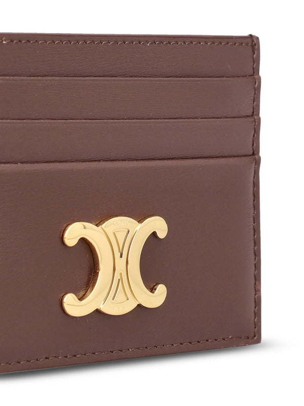 Triomphe Leather Card Wallet