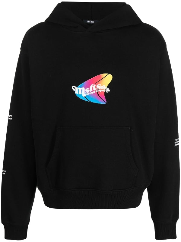 Color Logo Print Hoodie