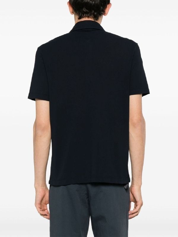 Logo Detail Cotton Polo Shirt