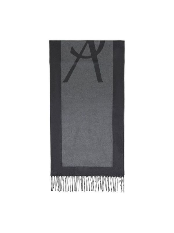 Cassandre Logo Fringe Silk
  Scarf