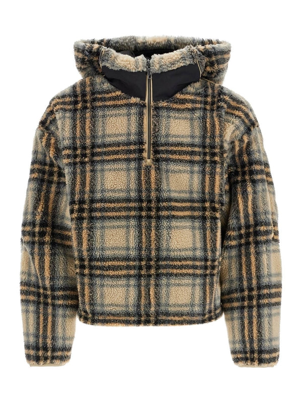 インサートフードフリースプルオーバージャケット