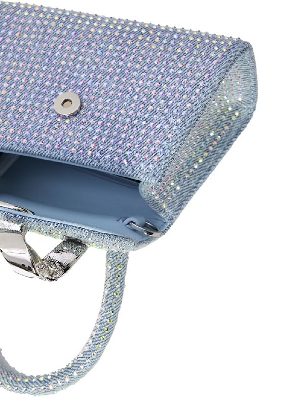 Bow Detail Rhinestone Tote Bag