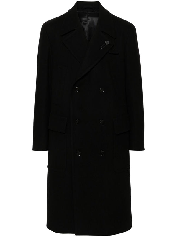 Boutonniere Double Wool Blend Coat