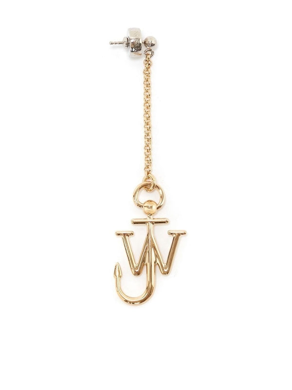 Anchor Logo Charm Drop Earrings