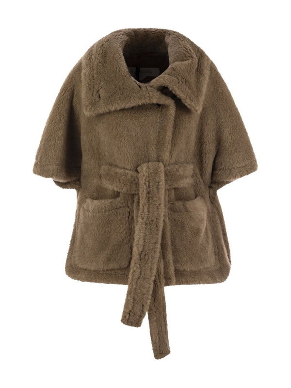 Amato Belt Shearling Teddy Cape