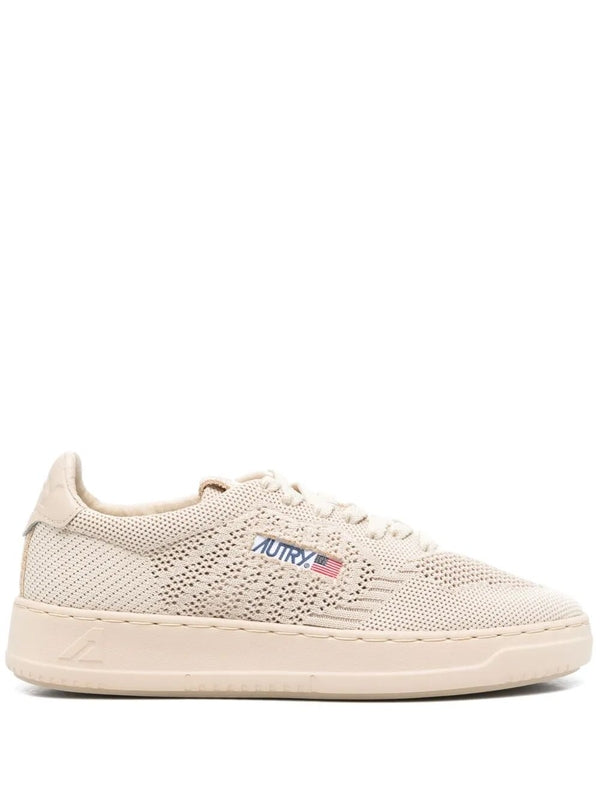 Autry Beige Low Top Sneakers
