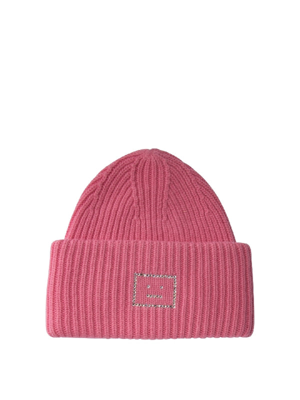 Face Logo Wool Beanie