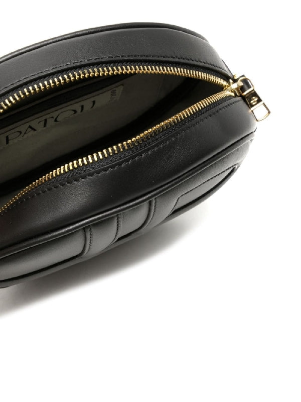 JP Emboss Calfskin Shoulder Bag