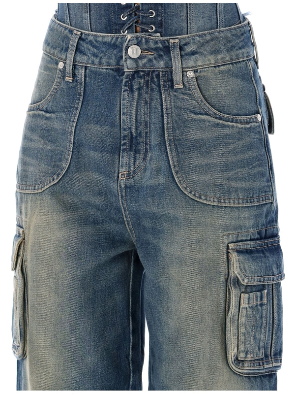 MISBHV - Multi Pocket Denim Cargo Pants - Jente