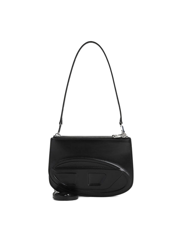 1DR Twin Logo Leather Shoulder Bag