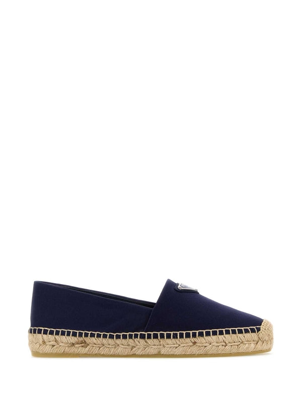 Triangle Logo Satin Espadrilles