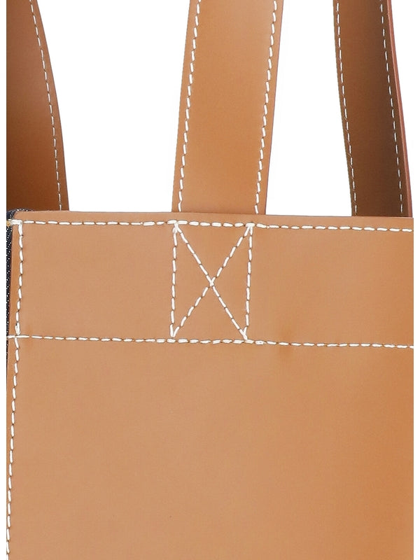 Axel N/s Canvas Leather Tote Bag