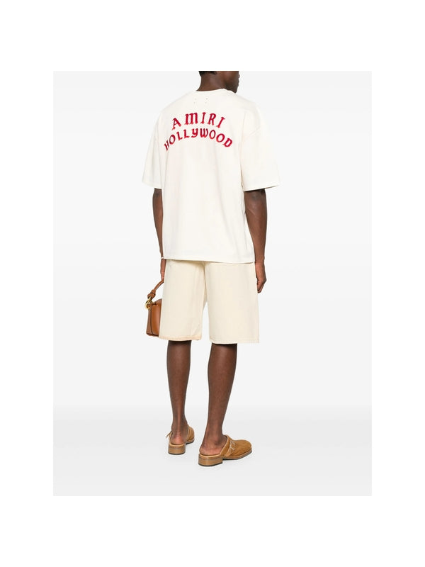 Amiri Beige Half Sleeve