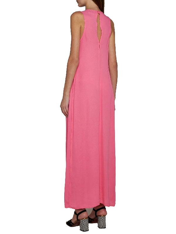 V-neck Sleeveless Long Dress