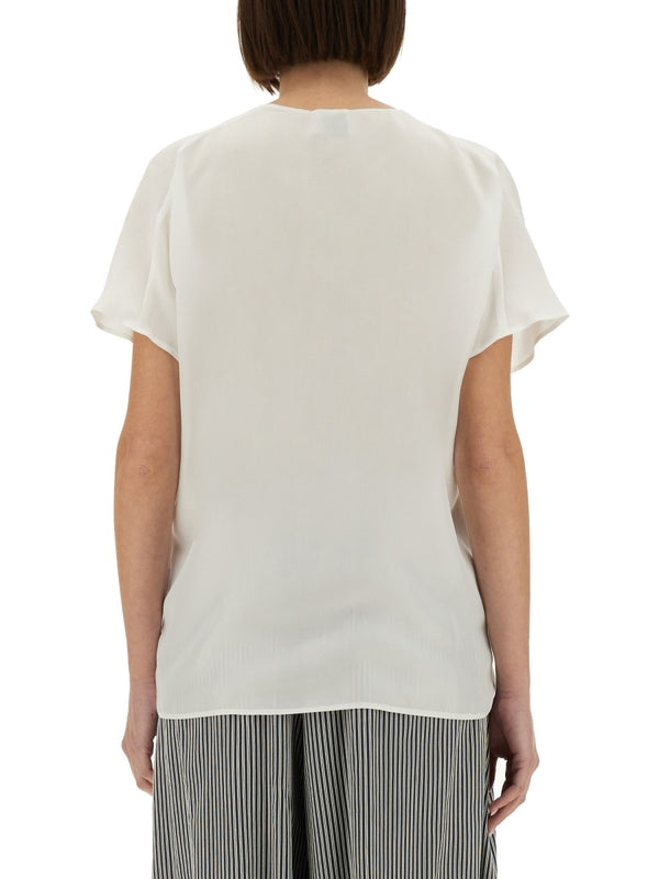 Semi Sheer Silk T-Shirt