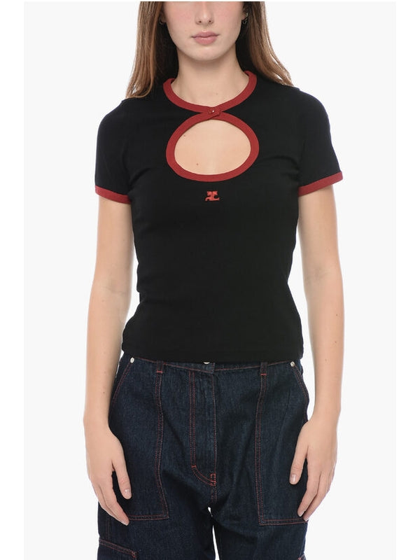 Logo Patch Cotton Short Sleeve T-Shirt