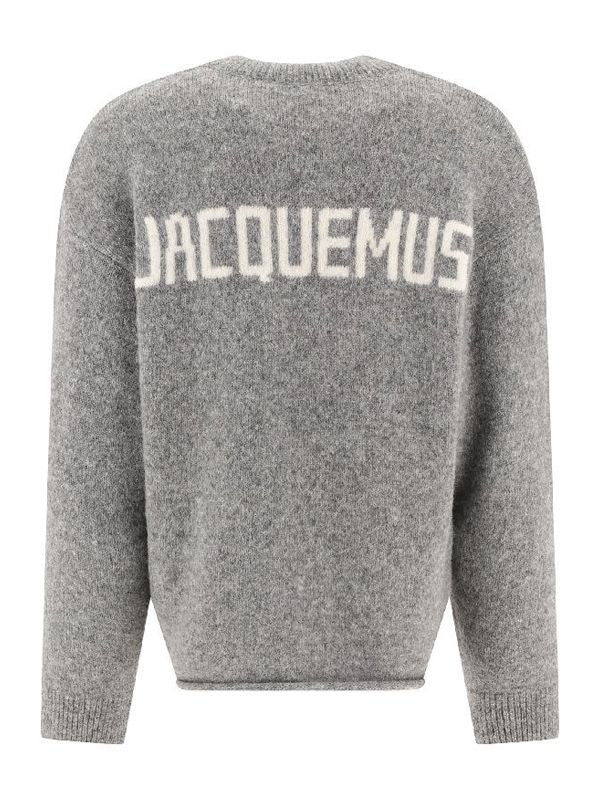 Back Logo Jacquard Sweater