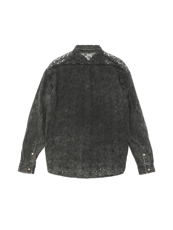 Vintage-Effect Lace Shirt