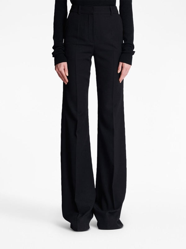 Wool flared trousers Trousers