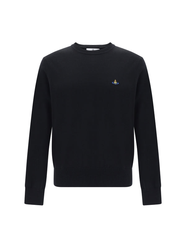 Alex Orb Logo Embroidery Wool Knit