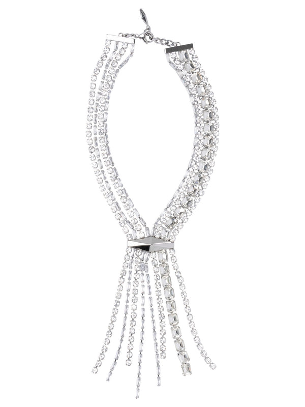 Zandra Crystal Tassel Necklace