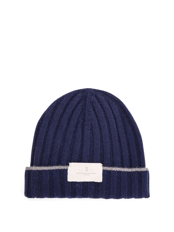 Brunello Cucinelli Navy Beanies