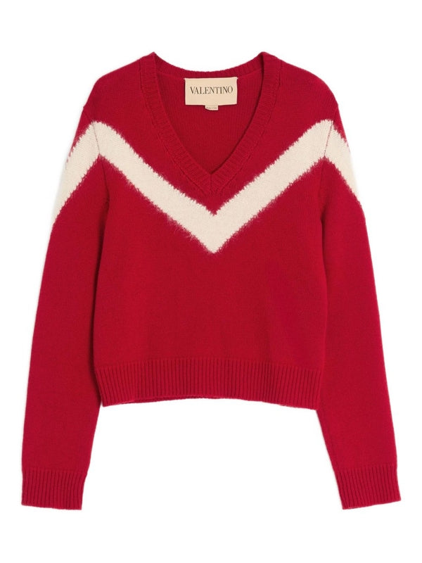 Valentino Red Knitted