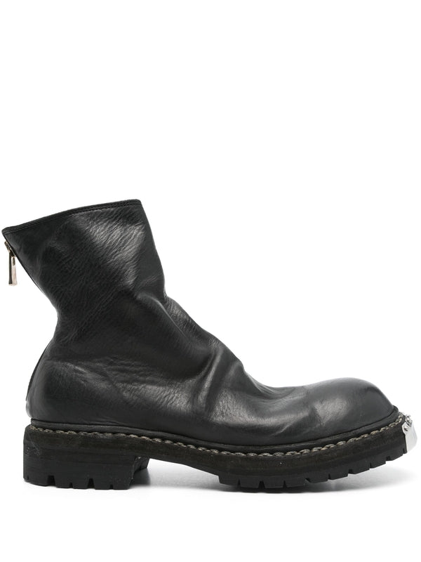 Gr06v Leather Ankle Boots