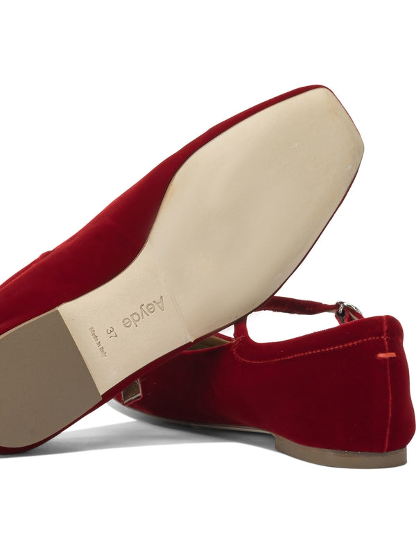 Aeyde Red Flat Shoes