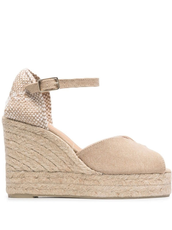 Castaner Beige Wedge Sandals