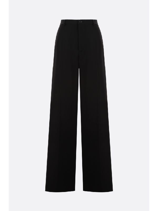 Wide Wool Tailored Pants