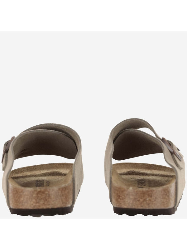 Zurich Buckle Suede Leather Sandals