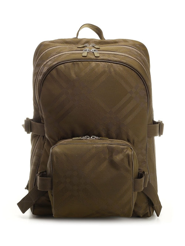 Check Jacquard Backpack