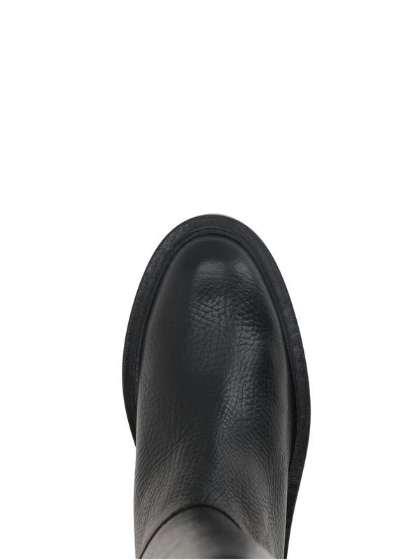 Grain Leather Mid Boots