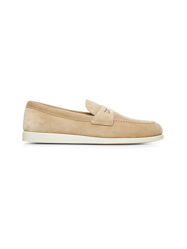 Beige Calfskin Loafers