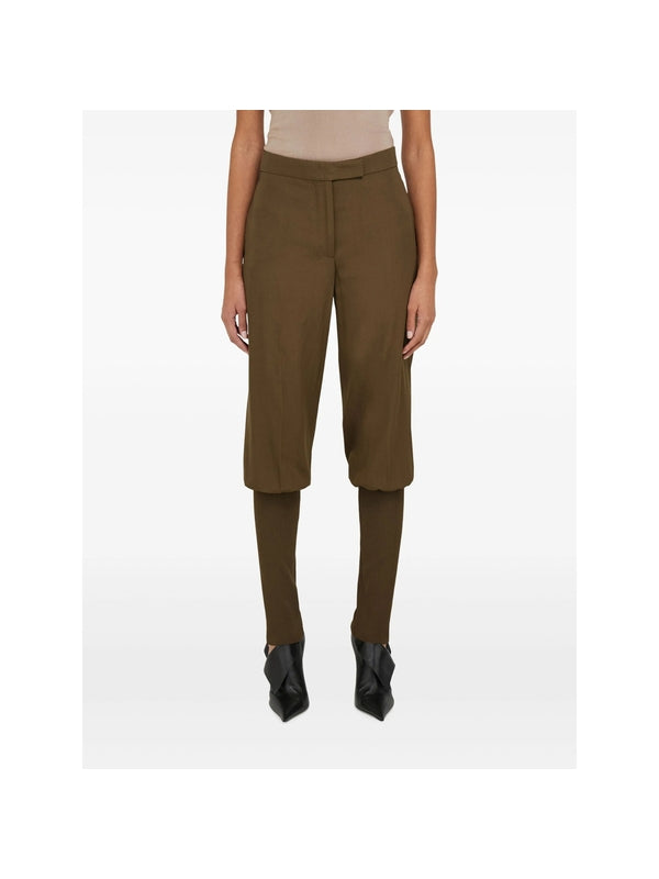 Viscose Wool Tailored Pants