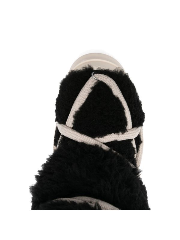 Rick Owens Black Lace-Up Boots