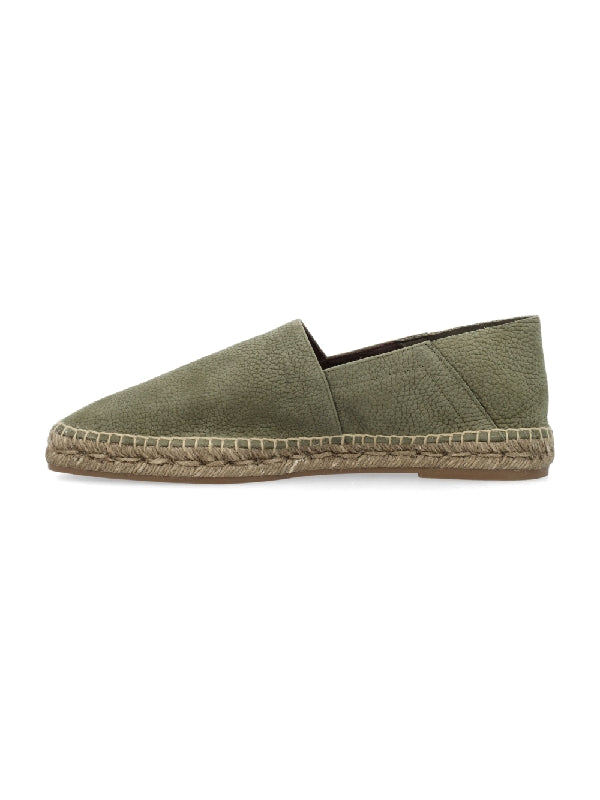 Grain Leather Espadrille Loafer