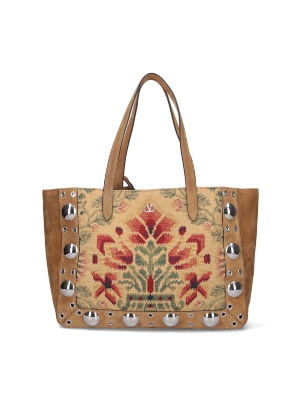 Valentino Brown Tote Bags