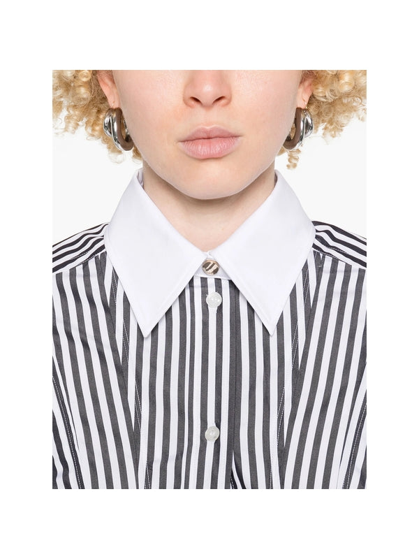 Abano Stripe Crop Shirt