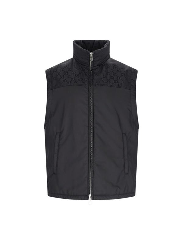 GG Panel Nylon Padding Vest